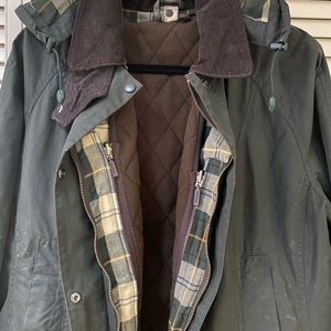 Barbour Waxed Cotton Field Jacket, Complete Kit, including Gilet vest and Hood